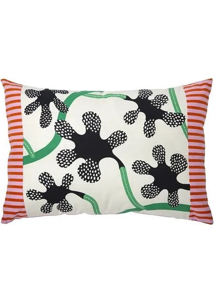 Mavınn Kırlent Kılıfı Kırık Beyaz Siyah 40 x 58 cm