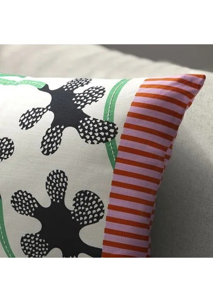 Mavınn Kırlent Kılıfı Kırık Beyaz Siyah 40 x 58 cm modelleri