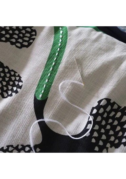 Mavınn Kırlent Kılıfı Kırık Beyaz Siyah 40 x 58 cm fırsatları