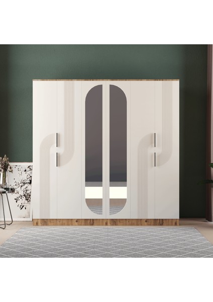 EKİN 6 KAPAKLI EKO BAZALI GARDIROP - MDF KAPAK fiyatları