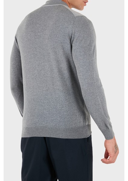 % 100 Yün Regular Fit Yarım Fermuarlı Polo Yaka Kazak Erkek Polo Yaka Kazak 43108 14713 090 fiyatları