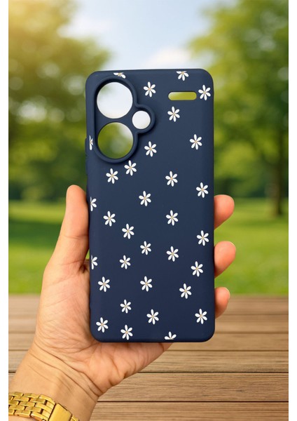 Redmi Note 13 Pro Plus- Mini Papatya Desenli Silikon Darbe Emici Klasik Korumalı Rubber Kılıf fiyatları