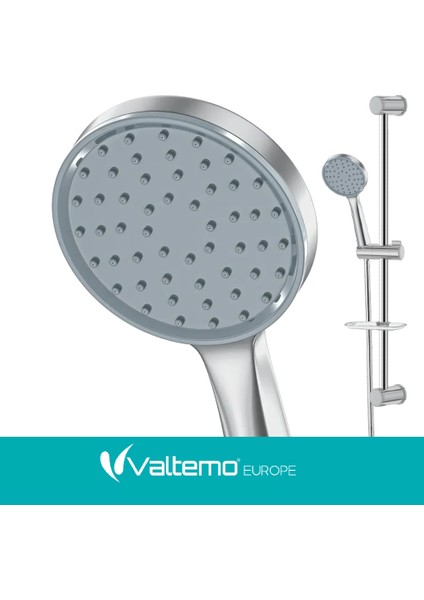 | Valtemo Mat Krom Sürgülü Duş Seti