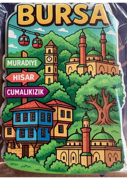 Magnet Bursa 3 Çeşit 3 Adet