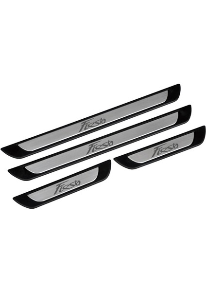 F. Fiesta Mk6 2009-2017 Modeller Krom Kapı Eşiği 4 Parça Paslanmaz Çelik Abs Çerçeve Uyumlu fiyatları