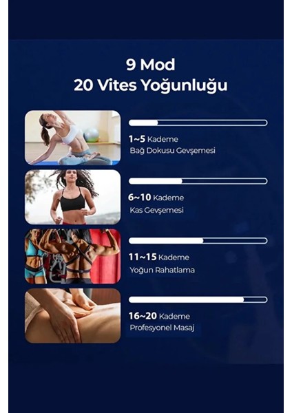 6 Başlıklı Şarjlı Isıtmalı Masaj Aleti TKN-M16 indirimleri