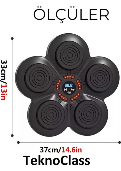 Boks Eğitim Makinesi Müzikli Bluetooth Hoparlör Genç Yetişkin Boks Egzersizi Eldiven Hediyeli modelleri