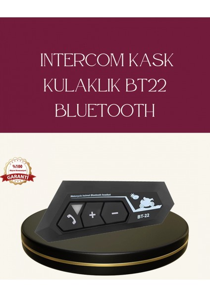 Motosiklet Sürüşleri Için BT22 Kask Bluetooth Kulaklık Mikrofonlu