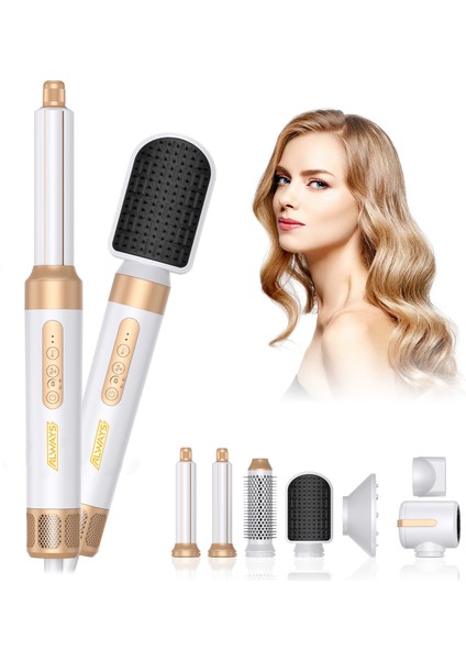 7 Başlıklı Iyonik Saç Şekillendirici Saç Kurutma Fön Makinası 7in1 Multi Styler 110000 Rpm 1400W fırsatları