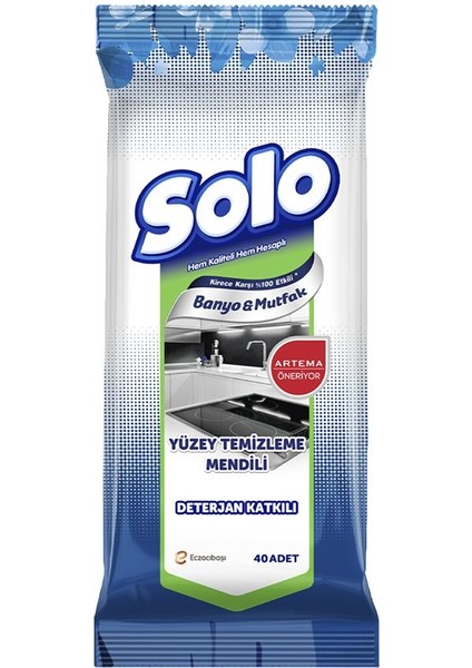 Islak Temizlik Mendili 40'li Tum Yuzeyler 4 Adet