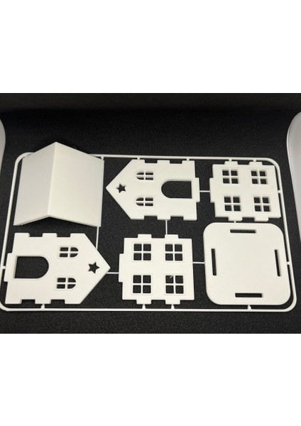 3D Baskı Mini Ev Maketi | Kendin Yap Gece Lambası Kabı | Modern Dekoratif LED Ev fırsatları