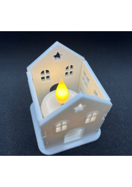 3D Baskı Mini Ev Maketi | Kendin Yap Gece Lambası Kabı | Modern Dekoratif LED Ev indirimleri