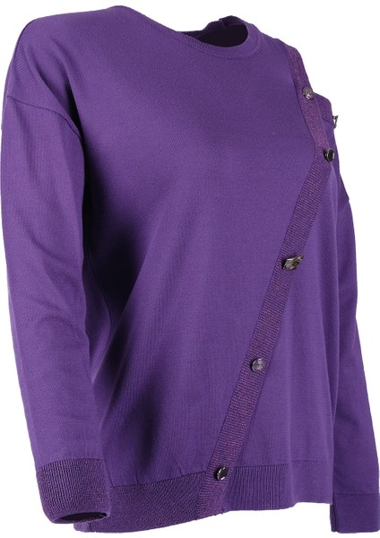 Tek Omuz Uzun Kol Minimalist Kadın Kazak - Günlük & Özel Günler fiyatları