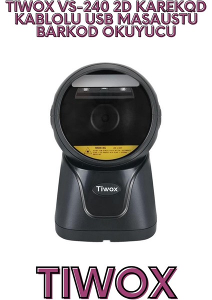 VS-240 2D KAREKOD KABLOLU USB MASAÜSTÜ BARKOD OKUYUCU modelleri