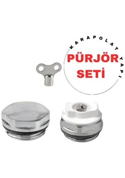 purjör anahtarı+ petek hava alma purjör ve radyatör tapası set