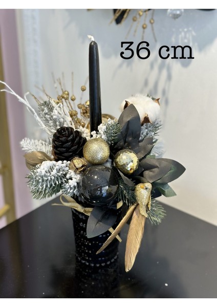 Yılbaşı Lüks Tasarım Dekor Mumluk 1 Adet fiyatları