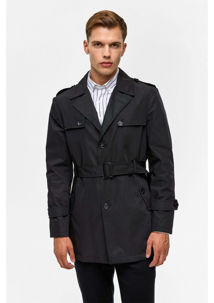 Slim Kalıp Siyah Erkek Mont MN2008700520