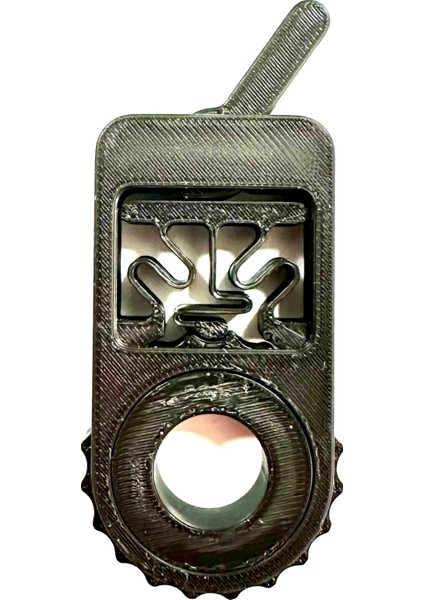 3'ü 1 Arada Stres Giderici Widget - Tik Tak, Çevir ve Rahatla!-Siyah indirimleri