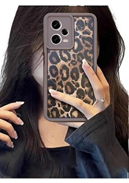 Xiaomi Note 12 Pro 5g Uyumlu – Leopar Desenli, Yumuşak Silikon Kılıf, Darbeye Karşı Dayanıklı Kapak fırsatları