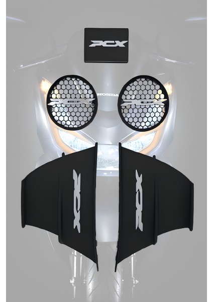 Honda Için Crash Bar Siyah Kırmızı Dayanıklı Motor Koruma Aksesuarı (Yan Tampon)