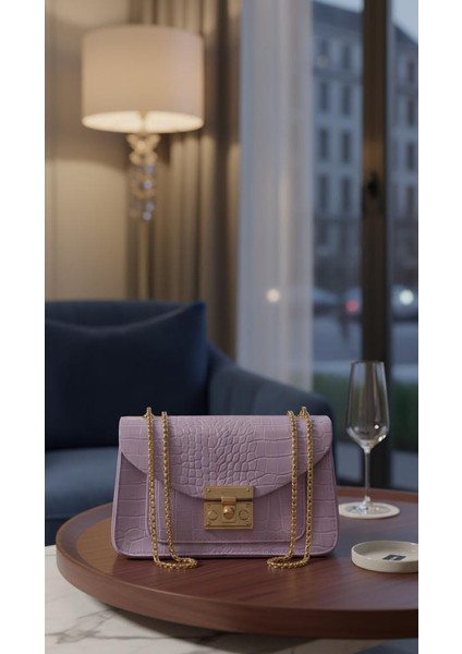 Kadın Mor Zincirli Çanta fiyatları