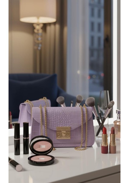 Kadın Mor Zincirli Çanta fırsatları