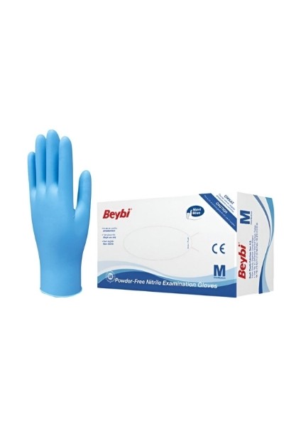 Eldiven Mavi Nitril M 100'LÜ 3 Adet