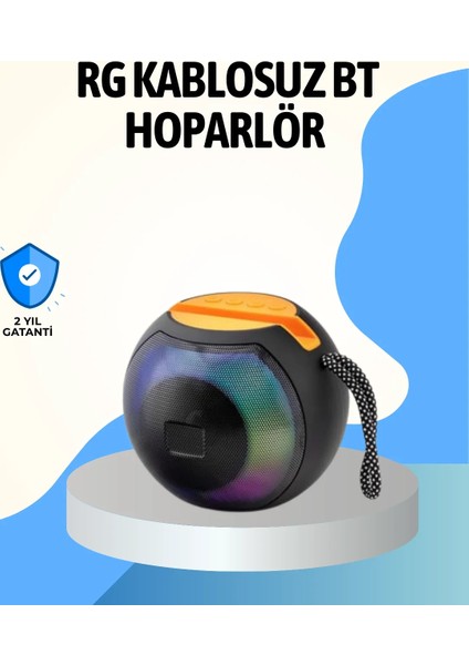 Rgb LED Işıklı Güçlü Baslı Kablosuz Hoparlör