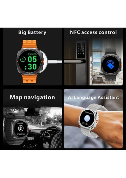 Bluetooth ve Sesli Görüşme Özellikli Akıllı Saat | 2" Ekran | 400 Mah Batarya indirimleri