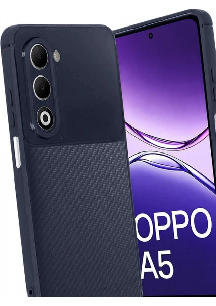 Oppo A5 4G Auto Focus Karbon Kapak - Lacivert modelleri