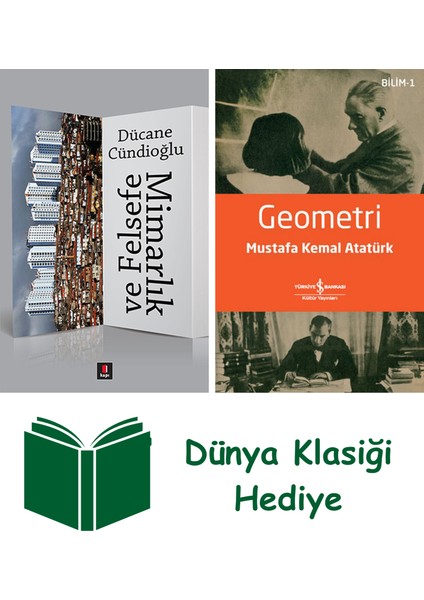 Mimarlık ve Felsefe + Geometri + Dünya Klasiği Hediye