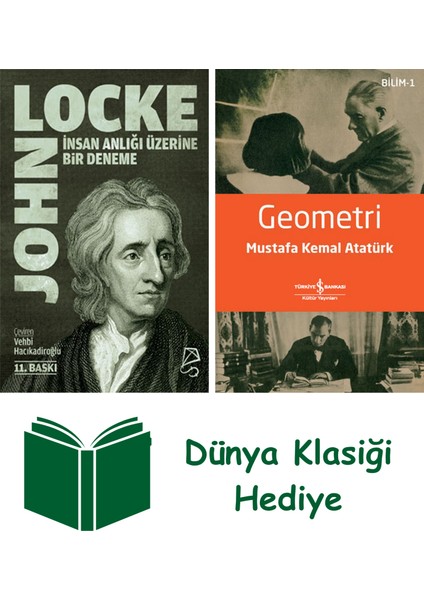 Insan Anlığı Üzerine Bir Deneme + Geometri + Dünya Klasiği Hediye