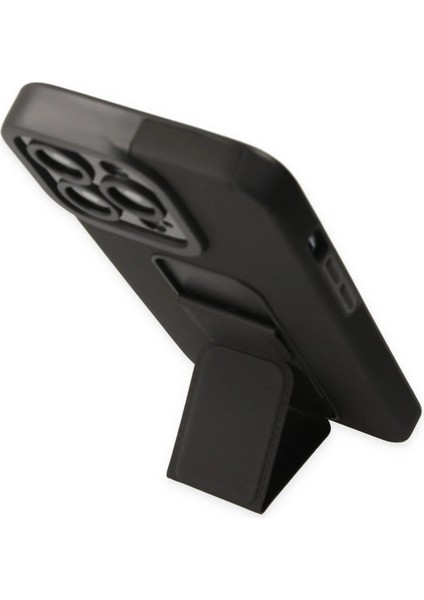 iPhone 14 Pro Kılıf Mega Standlı Silikon - Siyah - FKU2076-5407 modelleri