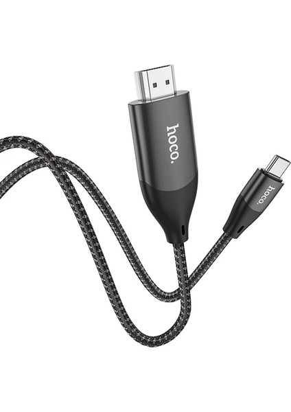 Hoco UA16 Type-C To HDMI 4K 30hz Ses ve Görüntü Aktarma KABLOSU-(5775) - ?54?66E0-5G7754
