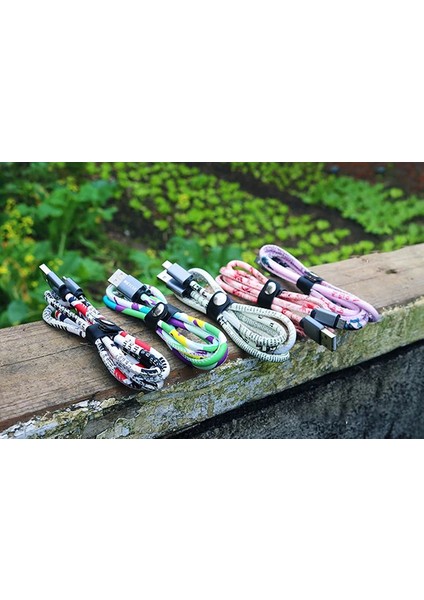 Rxix Örgülü Halat Sağlam Hızlı Şarj Mikro USB Şarj KABLOSU-(5775) - ?97?76E3-0G9997 fırsatları