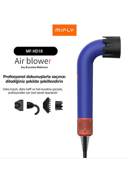 Mıfly Super HD18 Haırdryer Mor Sac Kurutma Mak modelleri