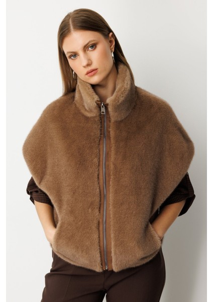 Dik Yaka Peluş Yelek fiyatları