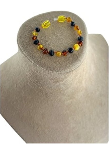 Orjinal Multicolor Kehribar Bebek Kolye Bileklik Seti modelleri