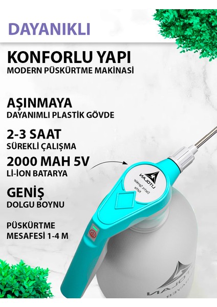 2 Lt. Şarjlı Püskürtücü ( Sulama, İlaçlama, Temizleme ) turkuaz fiyatları