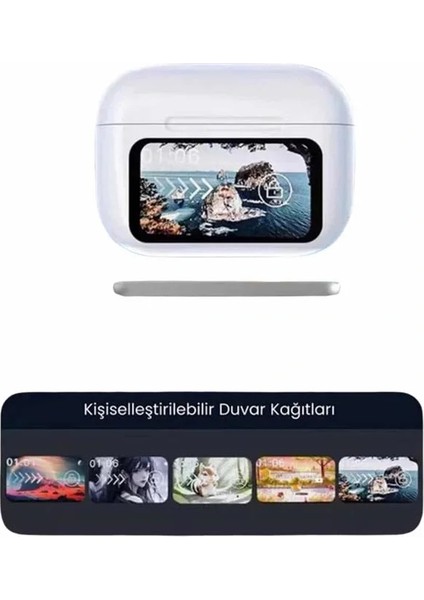 Dokunmatik Ekranlı Anc/enc Yeni Nesil Pro Bluetooth Kulaklık Dokunmatik Ekran modelleri