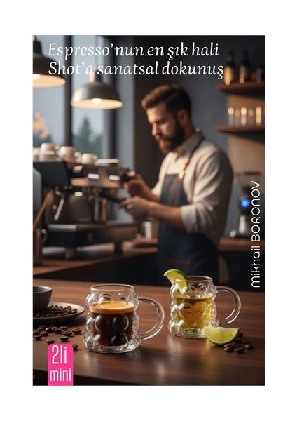 Bfs Mini Bubble Espresso & Shot Bardak Borosilikat Cam – 2’li Set (6x5 Cm)