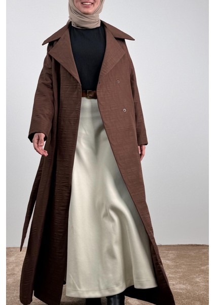 Kapitone Trençkot - Kahve modelleri