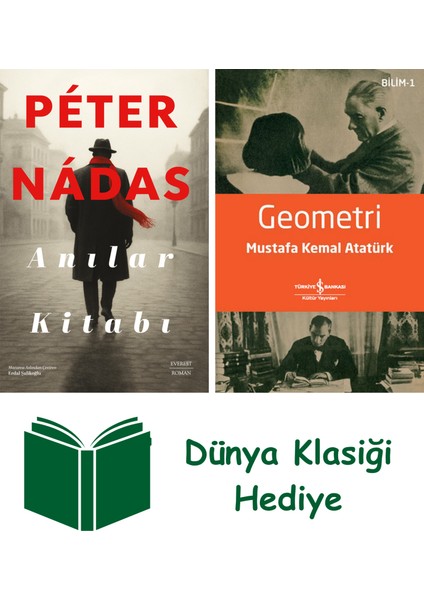 Anılar Kitabı + Geometri + Dünya Klasiği Hediye