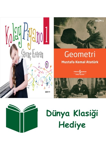 Kolay Piyano 1 + Geometri + Dünya Klasiği Hediye