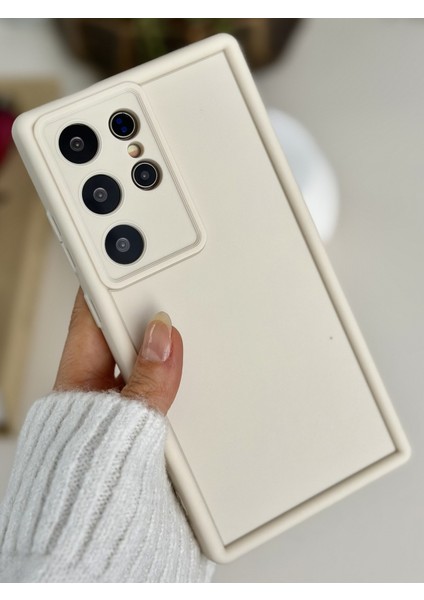 Galaxy S23 Ultra Uyumlu Mat Lansman Parmak Izi Bırakmaz Silikon Kılıf