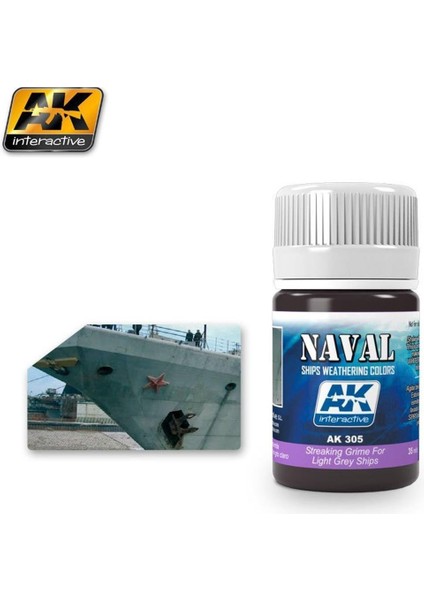AK 305 35 ml. Gemi Gövdesi Açık Gri Çizgi Kiri Efekti, Enamel Model Boyası fiyatları