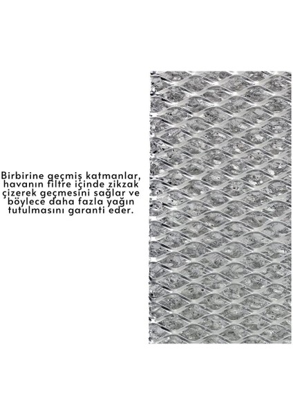 Aspiratör Tel Filtre Kesilebilir 48.5 cm x 40 cm fırsatları