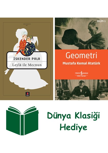 Leyla ile Mecnun + Geometri + Dünya Klasiği Hediye