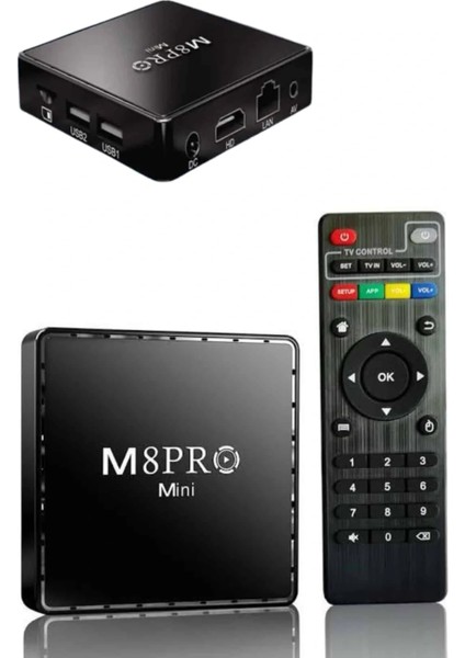 M8 Pro Mini 2.4g 10K Ultra Hd 64 GB Tv Box Android Tv Game Box 2 Adet Oyun Konsolu indirimleri