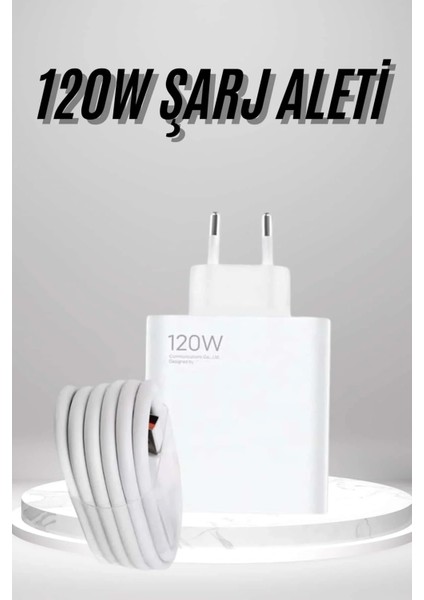 Type C Yüksek Hızlı Şarj Aleti Beyaz 120W Ultra Uzun Ömürlü